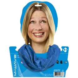 Бандана M-Wave 24*48см дыш. полиэстер с микрофиброй б/шов. BLUE/RED SQUARED сине-красные квадр