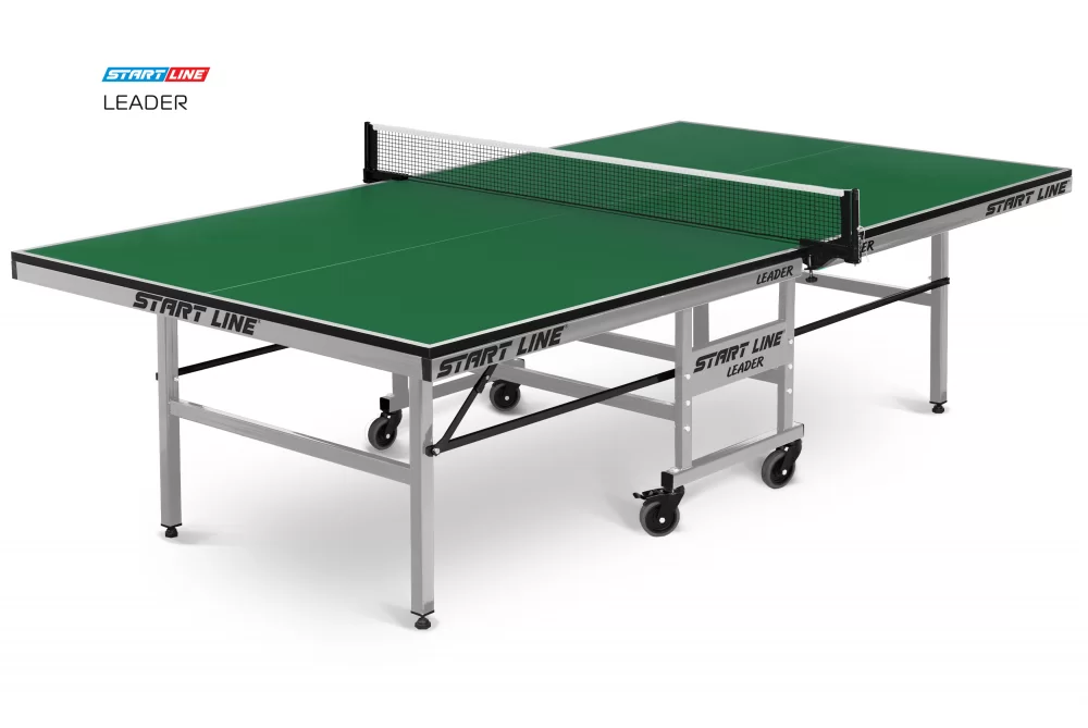  Стол теннисный Leader Зелёный по низким ценам в Томске и Северске