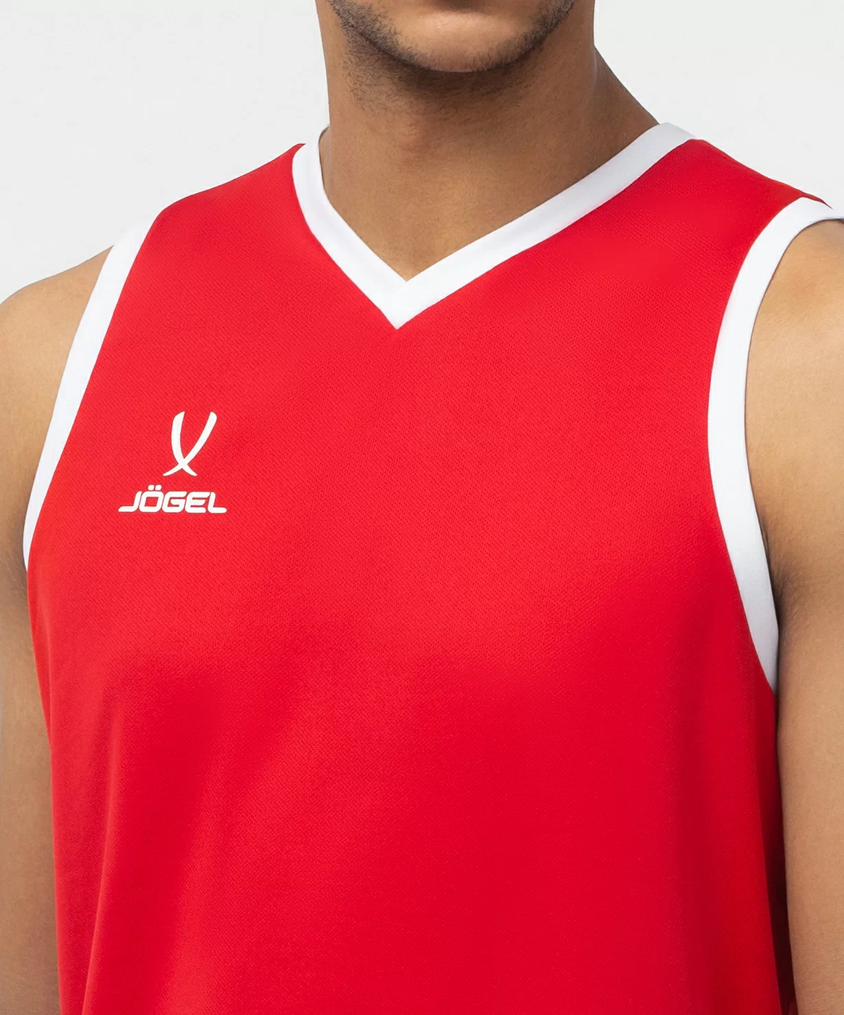  Майка баскетбольная JOGEL CAMP Basic, красный по низким ценам в Томске и Северске