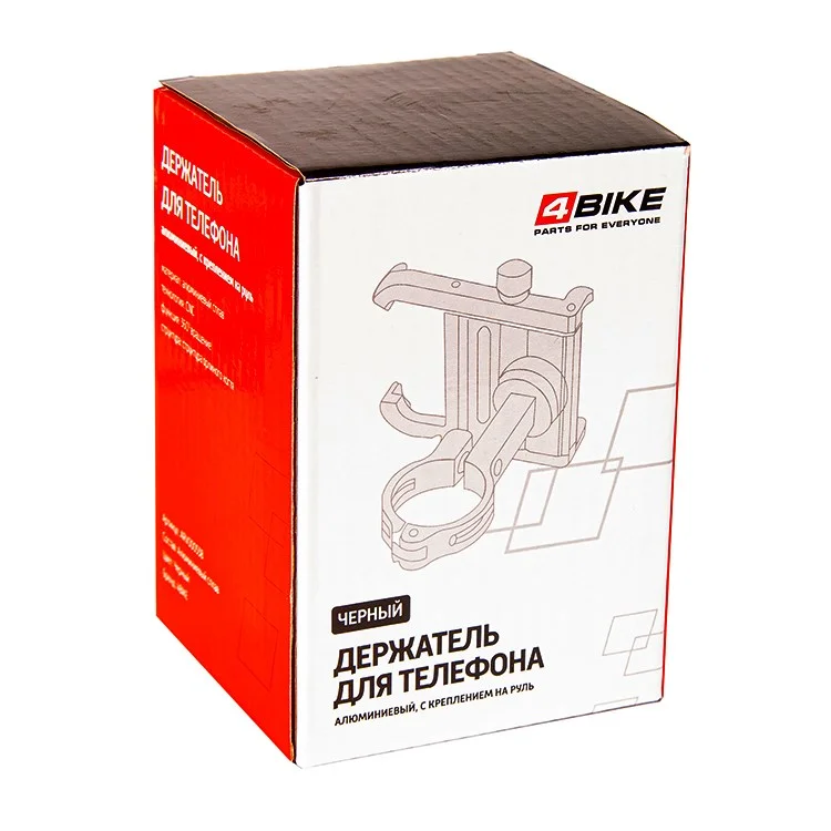  Держатель телефона на руль 4Bike 275BLK алюминиевый черный по низким ценам в Томске и Северске