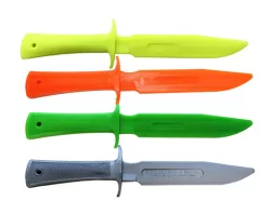 Нож тренировочный твердый оранжевый