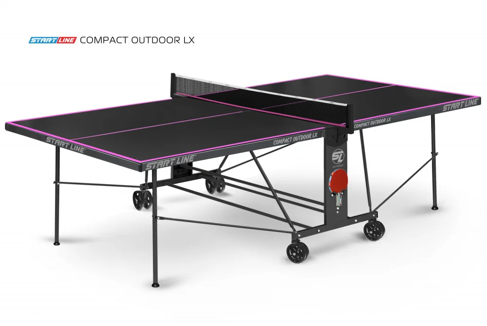  Стол теннисный Compact-2 LX  Всепогодный 6 black по низким ценам в Томске и Северске