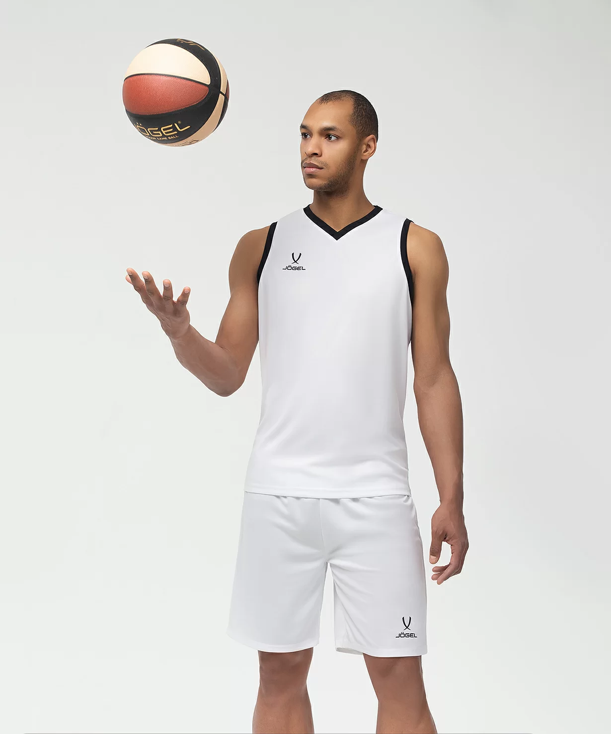  Майка баскетбольная JOGEL CAMP Basic, белый по низким ценам в Томске и Северске