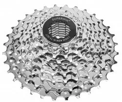 Кассета CS-05 SUPERWIN 1-32 зубца 9 скор., стальная хромированная