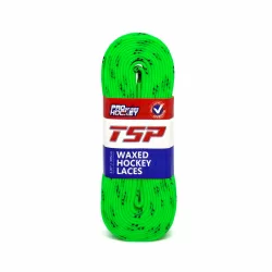 Шнурки хоккейные 305см с пропиткой TSP Hockey Laces Waxed lime