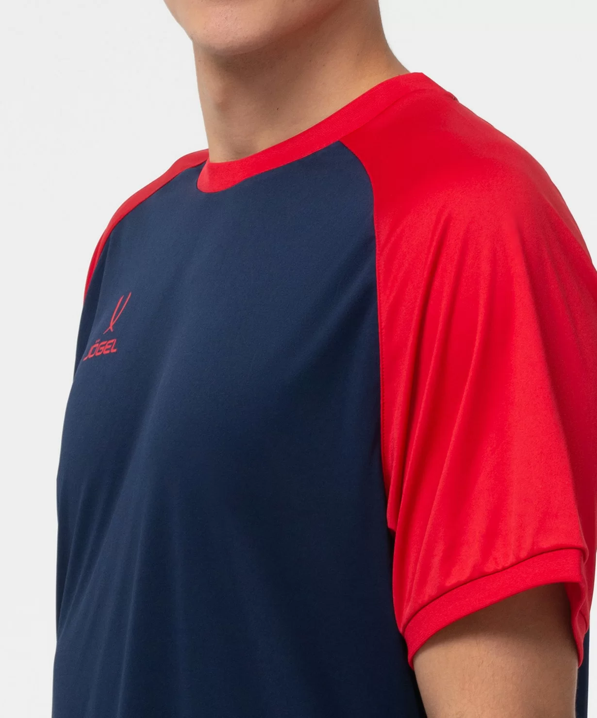  Футболка игровая JOGEL CAMP Reglan Jersey, темно-синий/красный по низким ценам в Томске и Северске