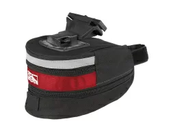 Велосумка под седло 17x8x8см с быстросъемным креплением красный