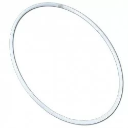 Обруч гимнастический пластмассовый 650 мм OBGS182  (аналог Сасаки) белый