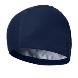 Шапочка для плавания E39700 одноцветная ПУ темно синяя