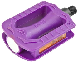 Педали Feimin FP-627 ось 1/2" со светоотражателями, пластиковые фиолетовые