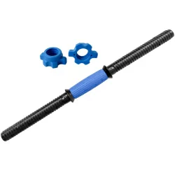 Гриф гантельный d 25 мм B35320 с гайками пластиковый 49см