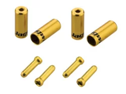 Наконечники оболочек и тросов Jagwire CHA099-OJ (10х4мм, 6х5мм) 4шт золотой