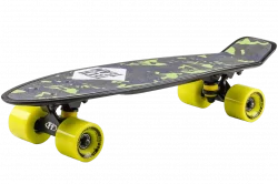 Скейтборд TechTeam пластиковый Kiwi 22 black/green