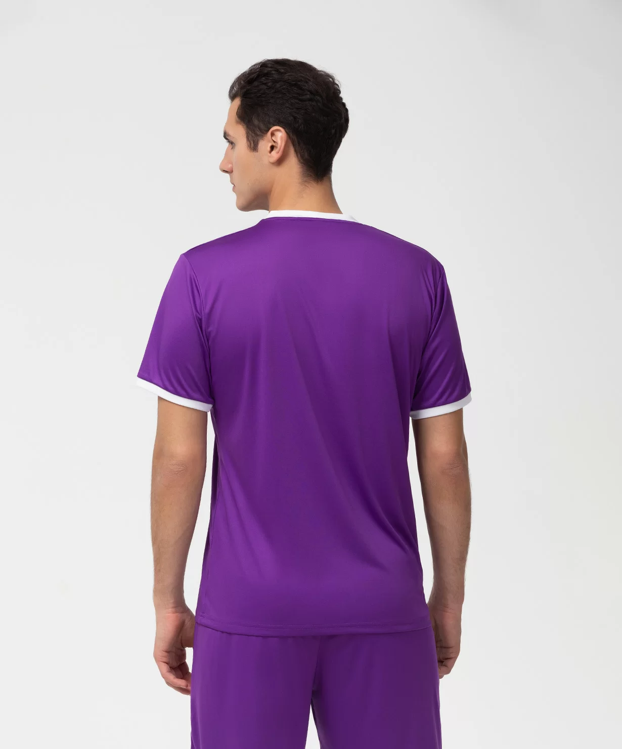  Футболка футбольная JOGEL CAMP Origin, фиолетовый/белый по низким ценам в Томске и Северске