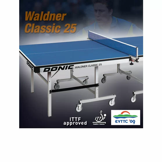  Теннисный стол DONIC WALDNER CLASSIC 25 BLUE (без сетки) 400221-B по низким ценам в Томске и Северске