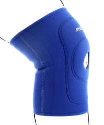 Суппорт колена StarFit SU-502 с отверстием синий