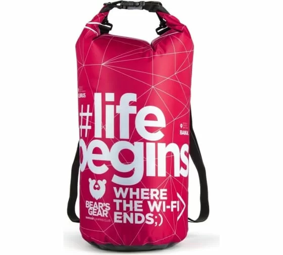  Гермомешок 20 л BCG-110 24см*58см красный по низким ценам в Томске и Северске