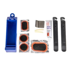 Рем.набор д/камер: пластиковый кейс, клей, латки-4шт, затирка, лопатки-2шт