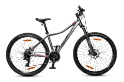 Велосипед женский AUTHOR Arsenal ASL 2025 Серебристо-чёрно-розовый