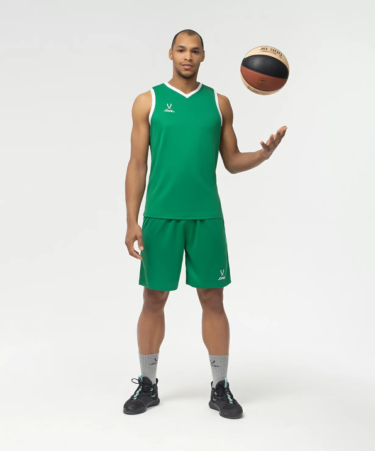  Майка баскетбольная JOGEL CAMP Basic, зеленый по низким ценам в Томске и Северске