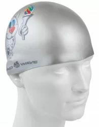 Шапочка для плавания Mad Wave Universiada Junior silver