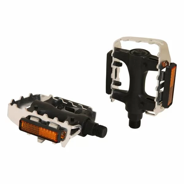  Педали STG FP-906 , сталь/пластик, 9/16", черн/серебр по низким ценам в Томске и Северске