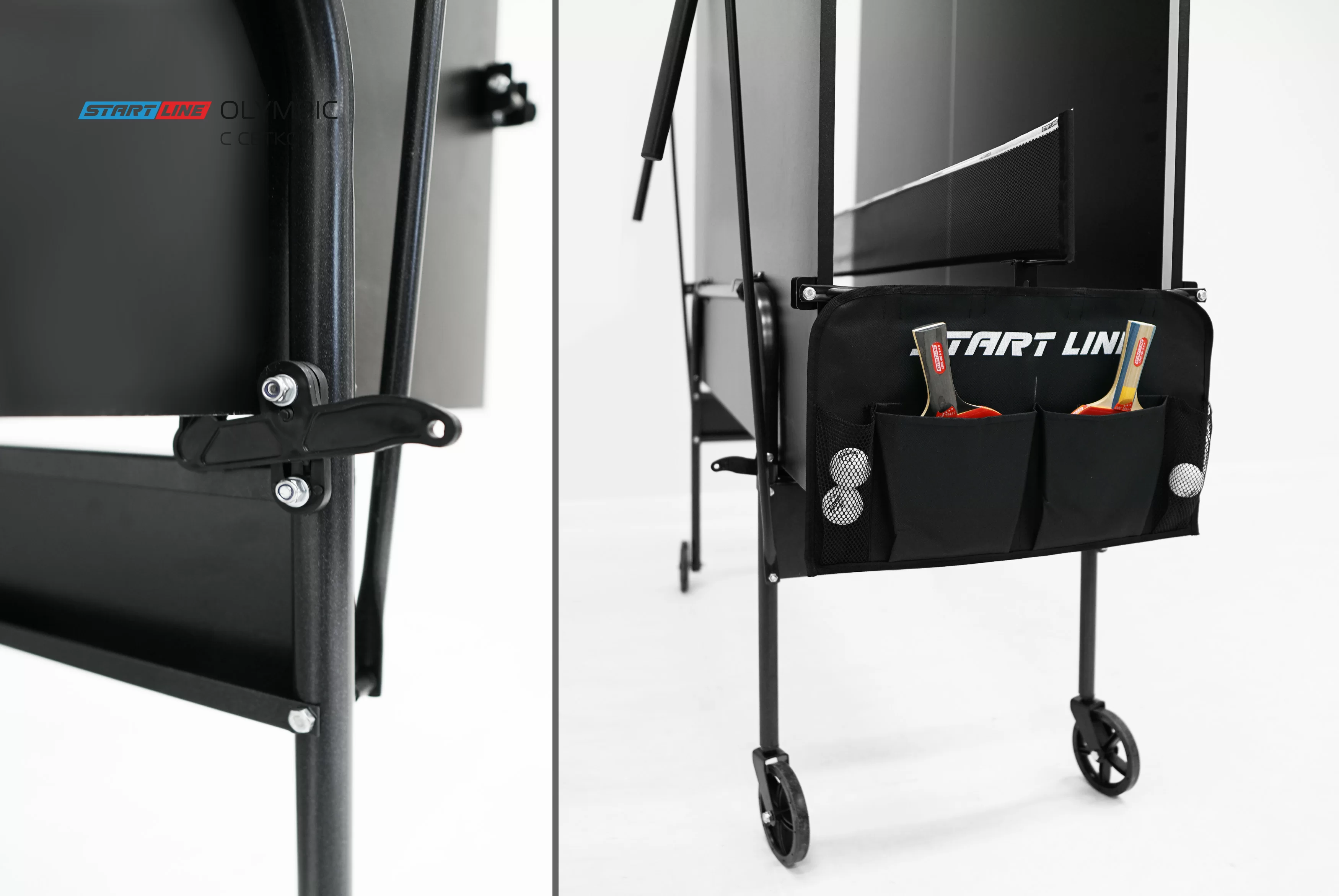  Стол теннисный Olympic с сеткой Black по низким ценам в Томске и Северске