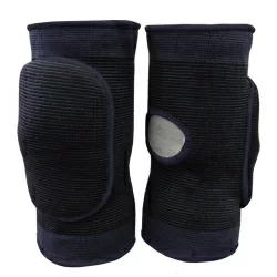 Наколенники волейбольные NK-403 с дыркой черный/черный