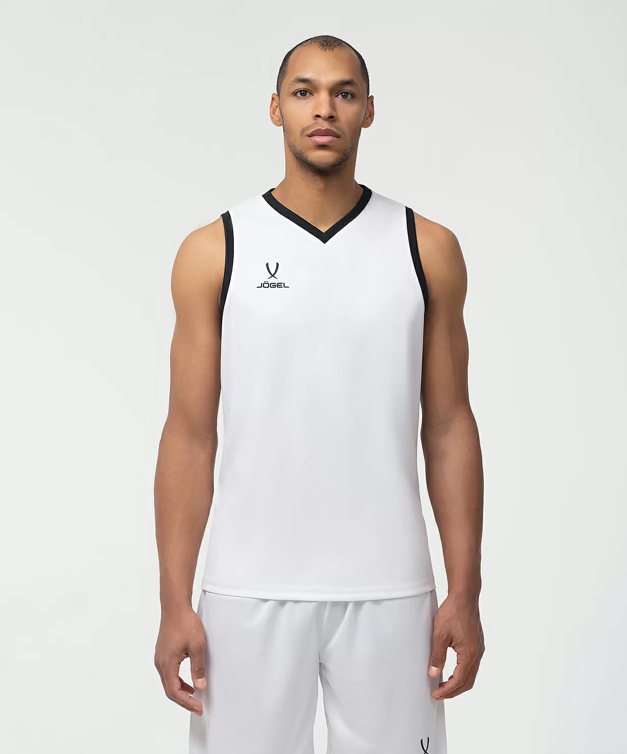  Майка баскетбольная JOGEL CAMP Basic, белый по низким ценам в Томске и Северске