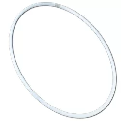 Обруч гимнастический пластмассовый 600 мм OBGS165  (аналог Сасаки) белый