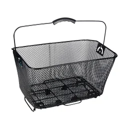 Велокорзина на багажник 4Bike BL-A-032 быстросъемная черная