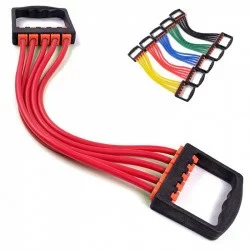 Эспандер плечевой 5 латексных жгутов B32171 красный