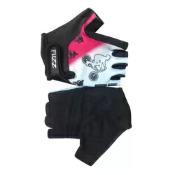 Перчатки Bike детские лайкра бело-розовые р.6/M (для 4-6лет)