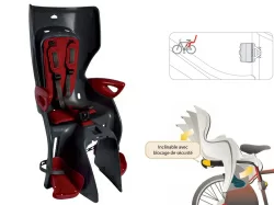 Сидение заднее Summer Relax B-fix сер./крас., на 29"