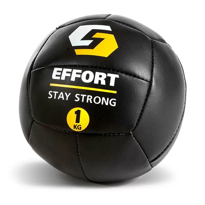  Медбол 1 кг Effort EMD1 кожзам по низким ценам в Томске и Северске