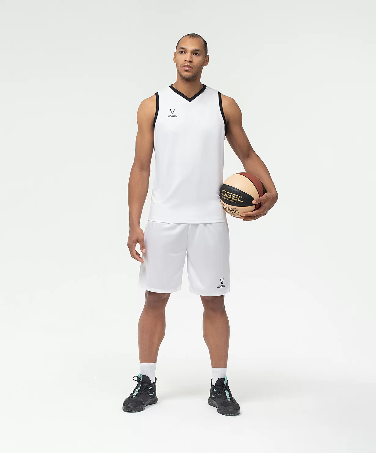  Шорты баскетбольные JOGEL CAMP Basic, белый по низким ценам в Томске и Северске