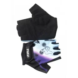 Перчатки Bike детские лайкра бело-голубые р.10/XL (для 8-10лет)