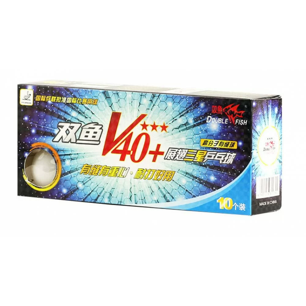  Мяч для настольного тенниса Double Fish 3зв. Volant 40+ по низким ценам в Томске и Северске