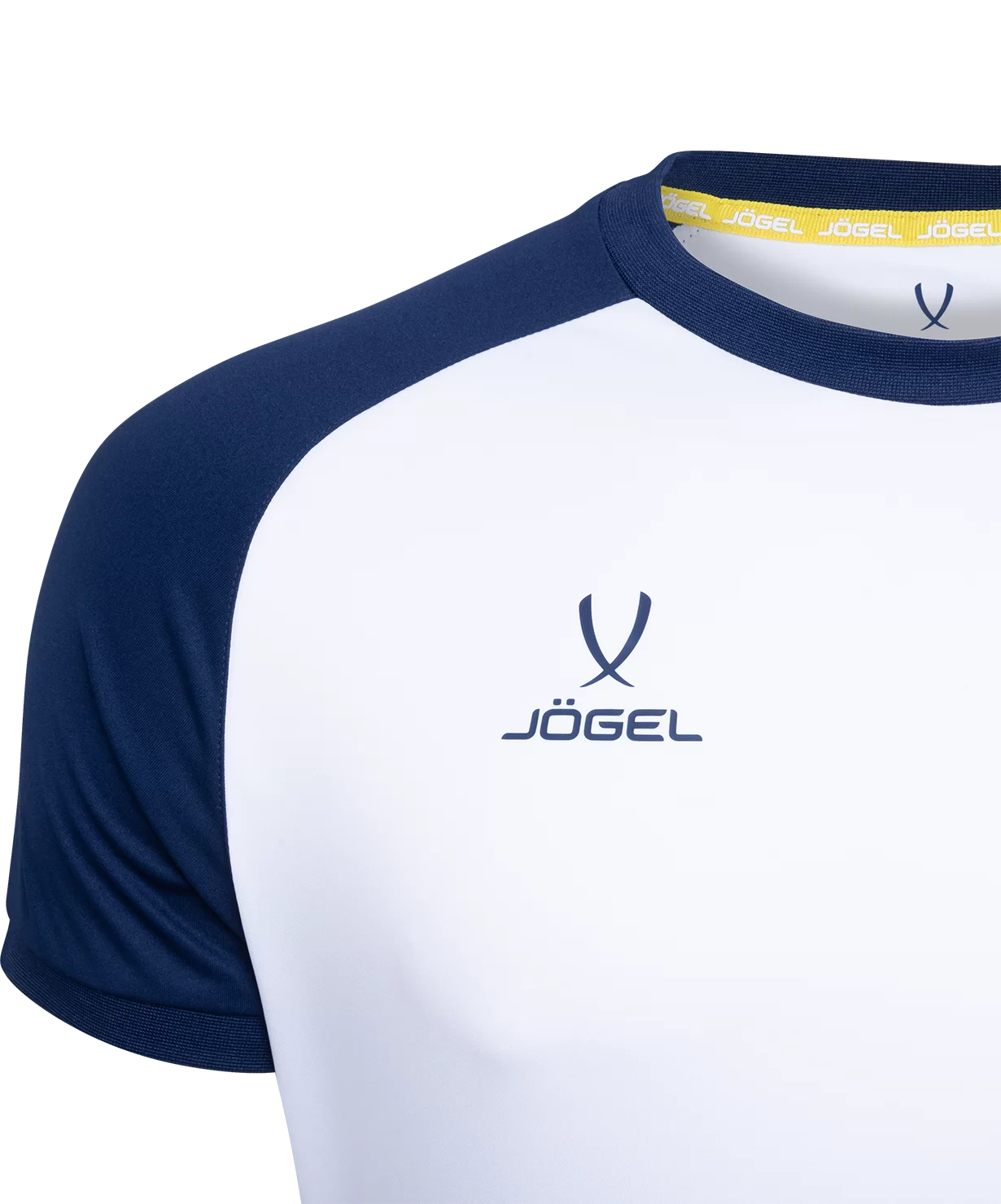  Футболка игровая JOGEL CAMP Reglan Jersey, белый/темно-синий по низким ценам в Томске и Северске