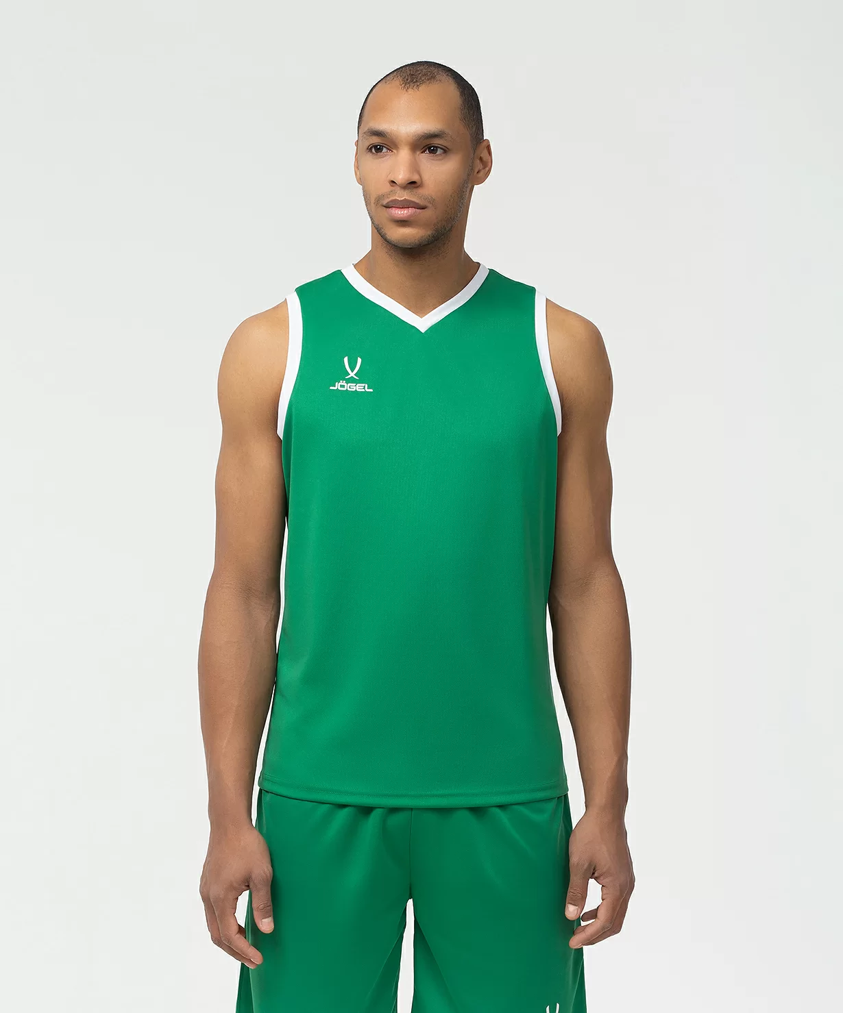  Майка баскетбольная JOGEL CAMP Basic, зеленый по низким ценам в Томске и Северске