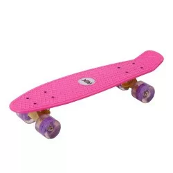 Мини-круизер RGX PNB-01GW (22") светящиеся колеса pink