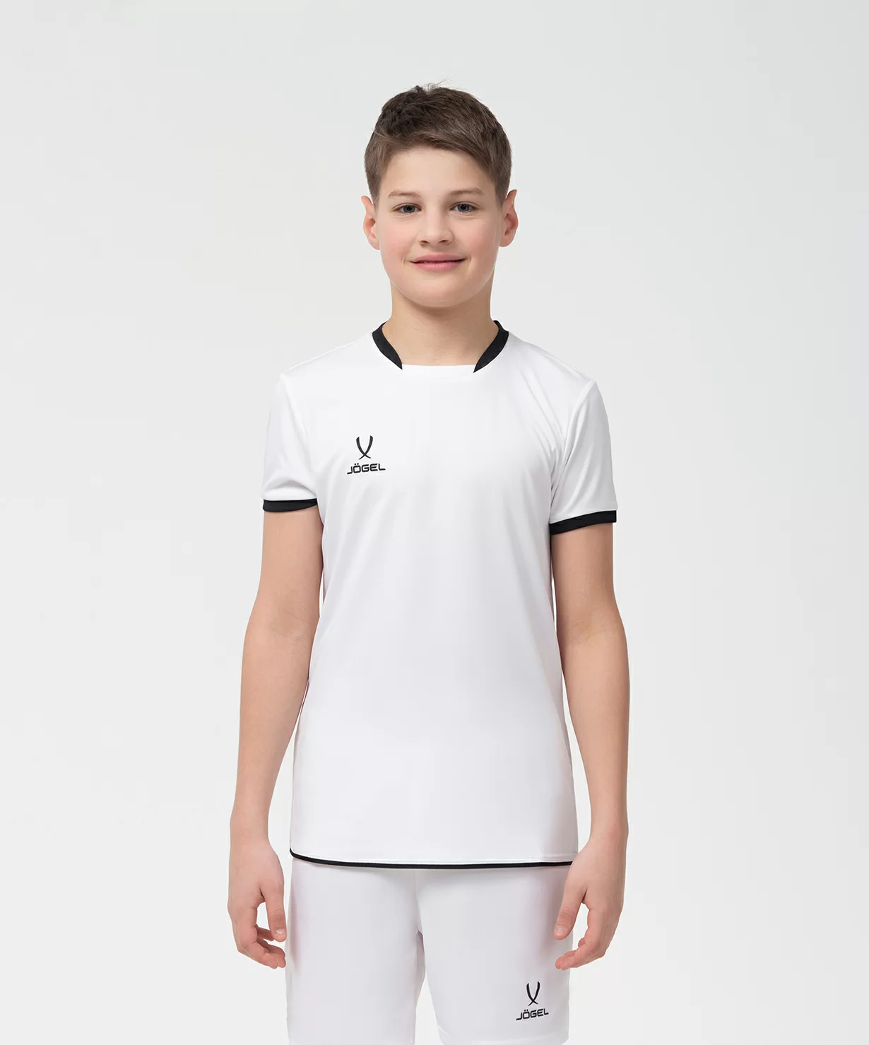  Футболка волейбольная JOGEL CAMP, белый, детский по низким ценам в Томске и Северске