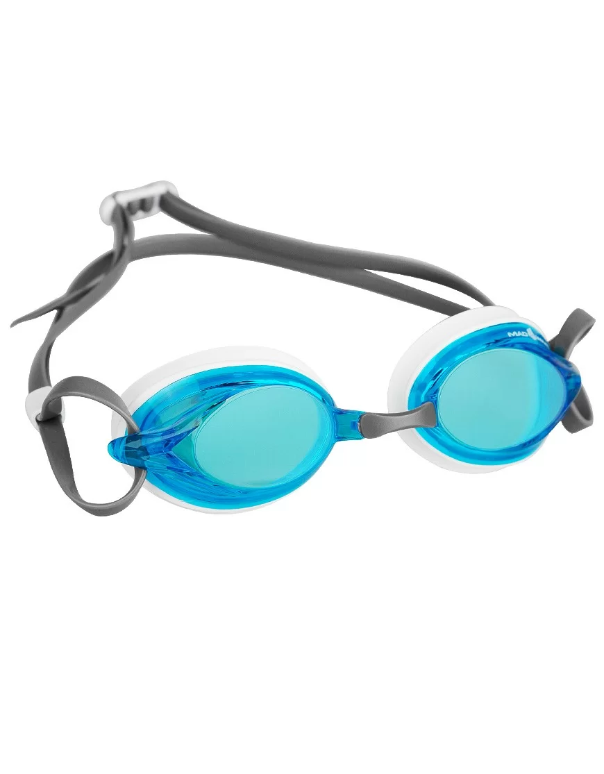  Очки для плавания Mad Wave Spurt grey/azure/white по низким ценам в Томске и Северске