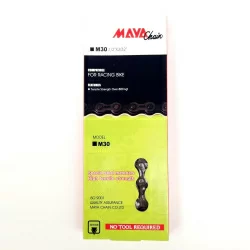 Цепь M30 6 ск.104 зв., с замком Maya коричневый