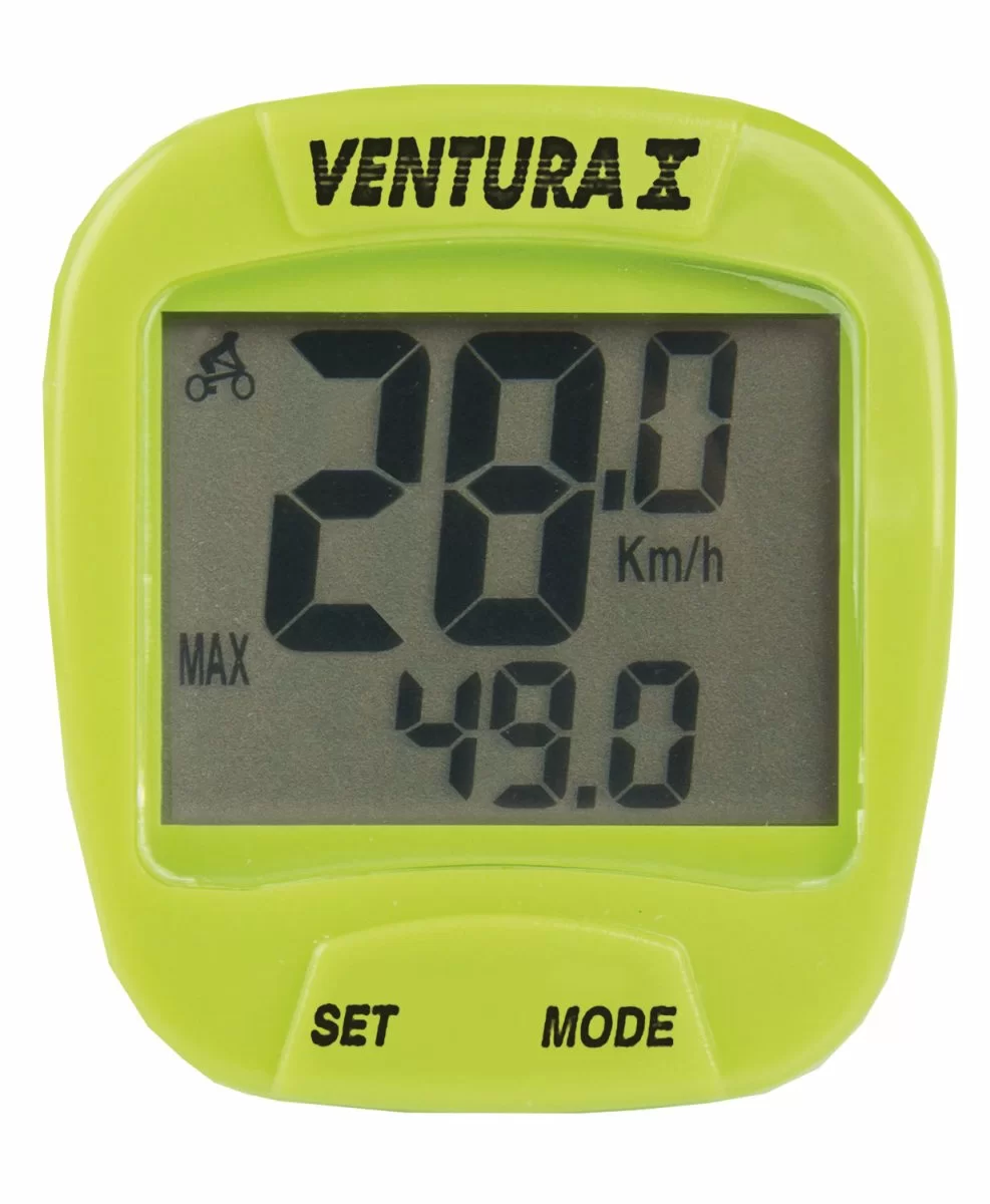  Велокомпьютер Ventura X 10 функций зеленый по низким ценам в Томске и Северске