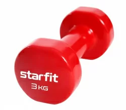 Гантели виниловые 3 кг StarFit Core DB-101 красный (2 шт)