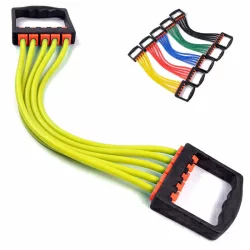 Эспандер плечевой 5 латексных жгутов B32171 желтый