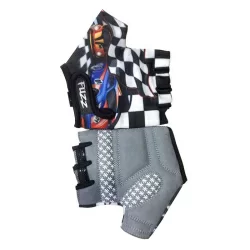 Перчатки Fuzz Race Cars детские лайкра бело-черное  р.10/XL (для 8-10лет)