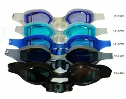 Очки для плавания Whale Y0A3905(CF-A3905) для взрослых оправа белая стело фиолетовое УЦЕНКА