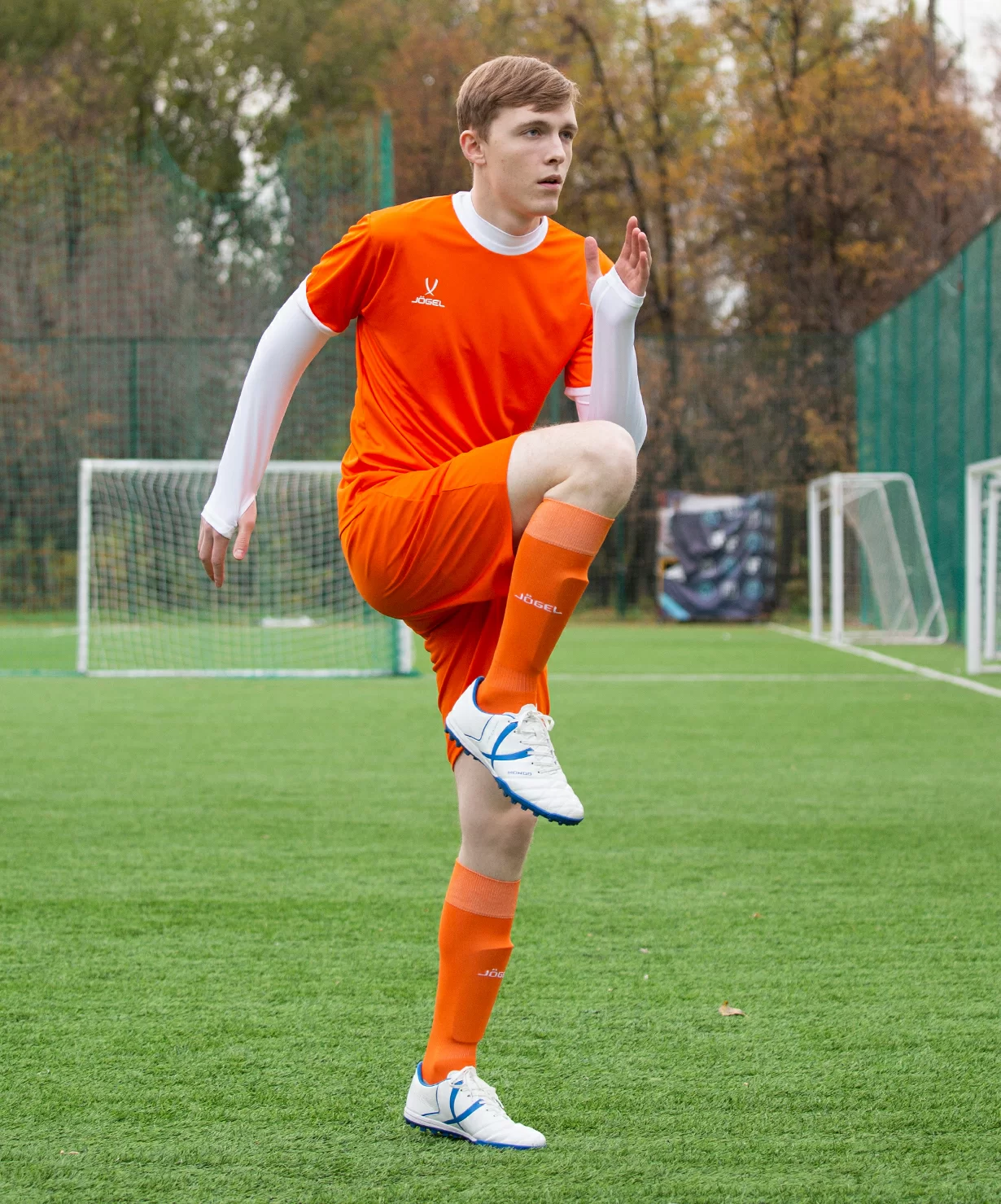  Футболка футбольная JOGEL CAMP Origin, оранжевый/белый по низким ценам в Томске и Северске